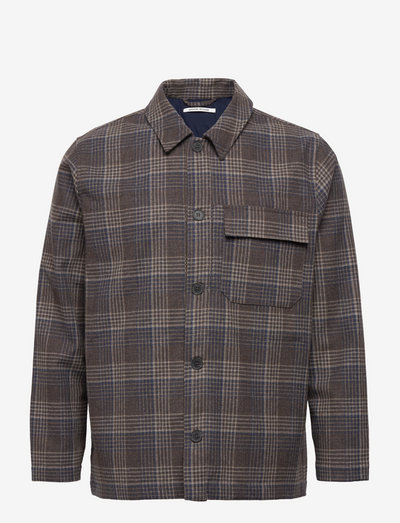 Clive wool shirt - kleding - taupe
