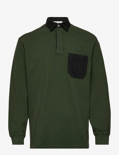 Brodie rugby shirt - polo shirts - forest green