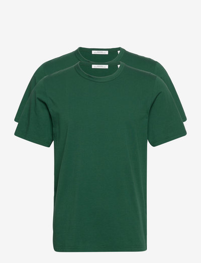 Allan 2-pack T-shirt - ikdienas t-krekli - dark emerald