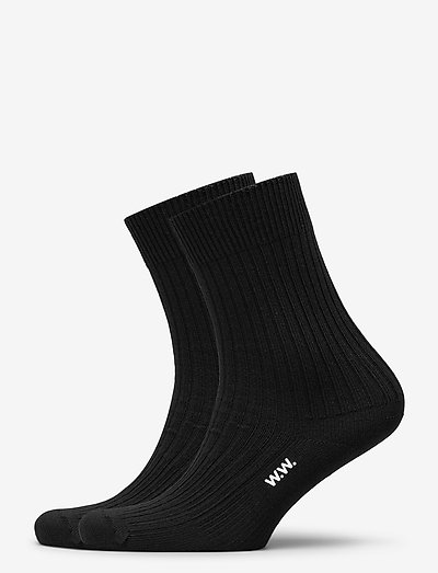 Aiden 2-pack socks - almindelige strømper - black