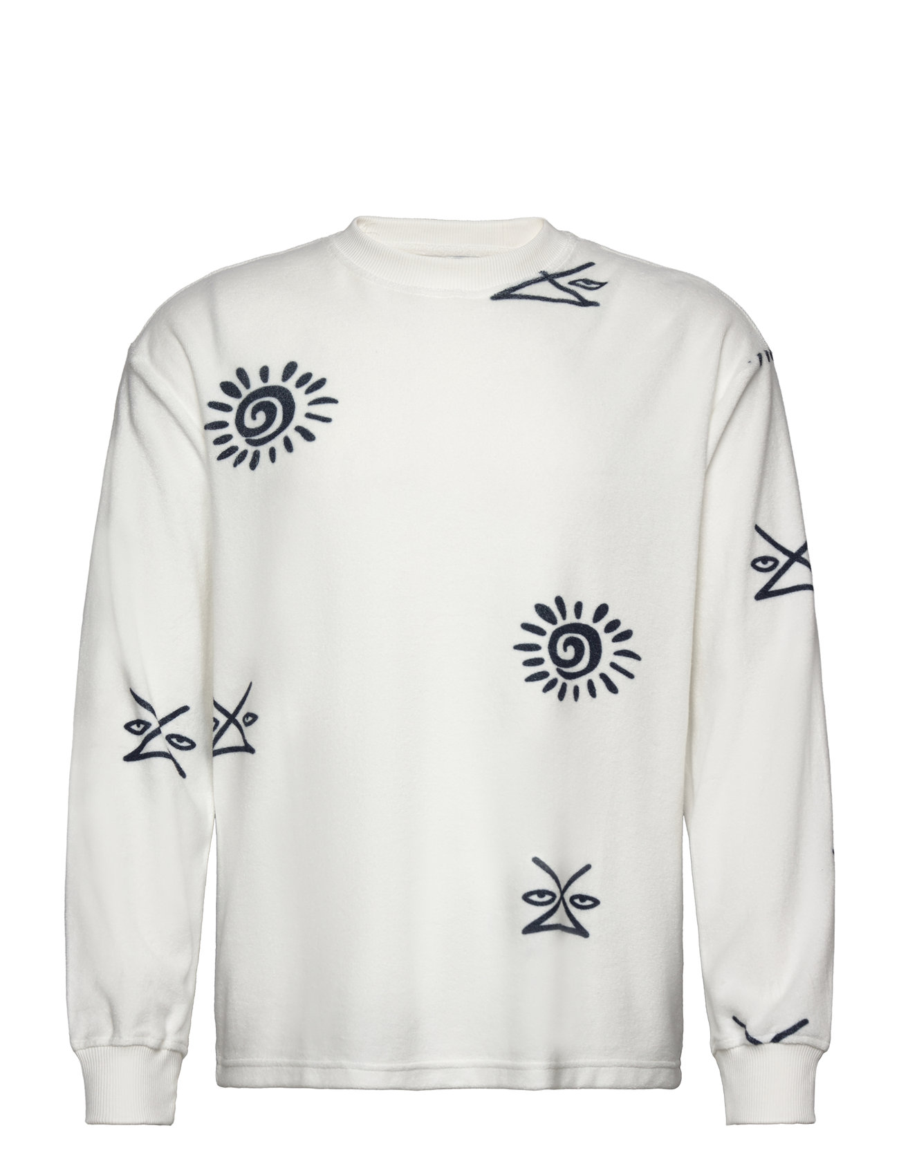 Hanes Hobo Ls Designers T-shirts Long-sleeved White Woodbird
