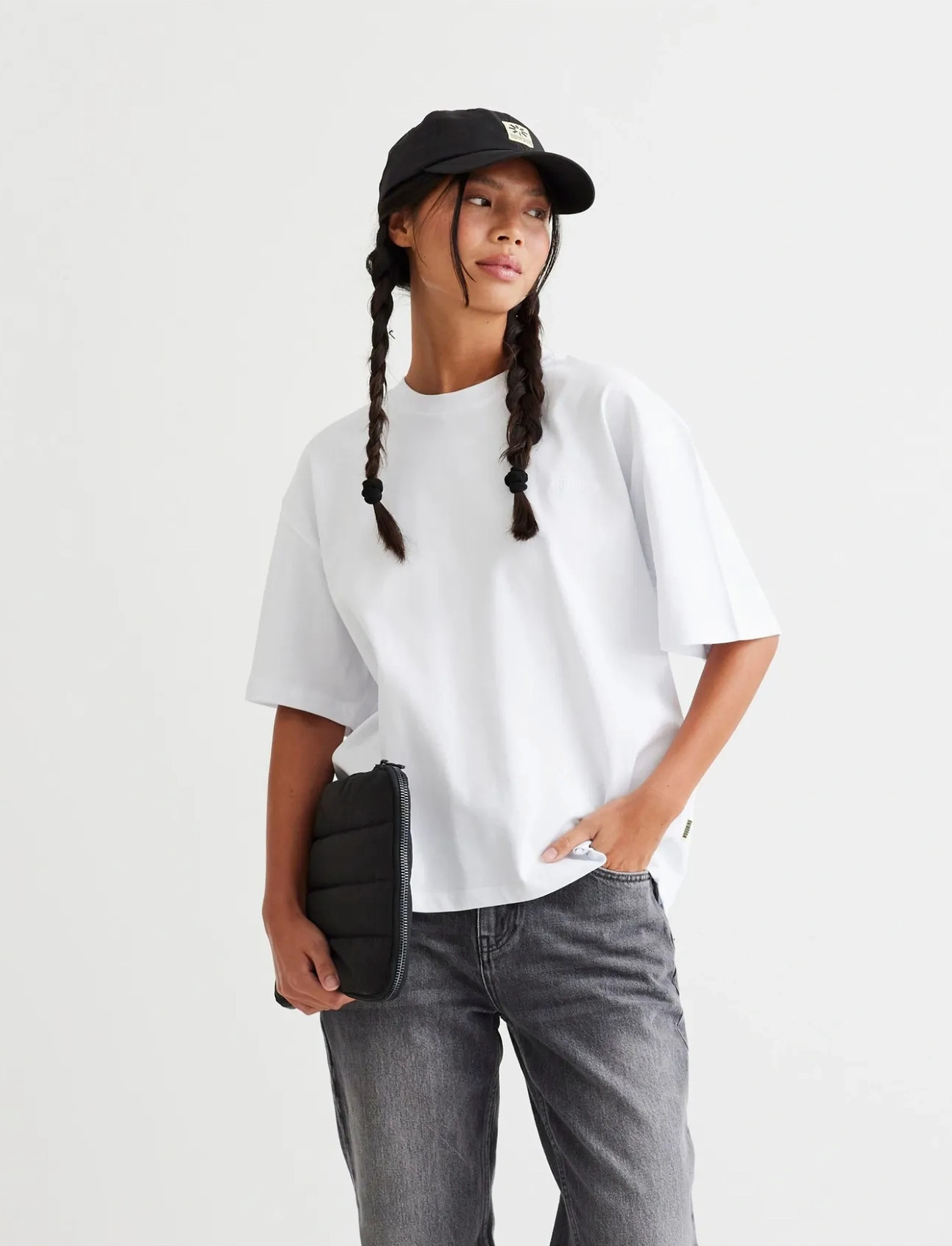 Woodbird Wbjuno Base Tee, XL, White, T-Shirts & Toppe > Kortærmede, Dame