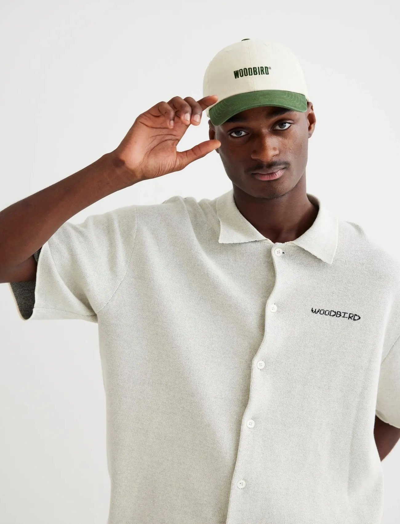 Woodbird Core Twill Cap, One Size, Cream, Hovedbeklædning > Kasketter, Herre