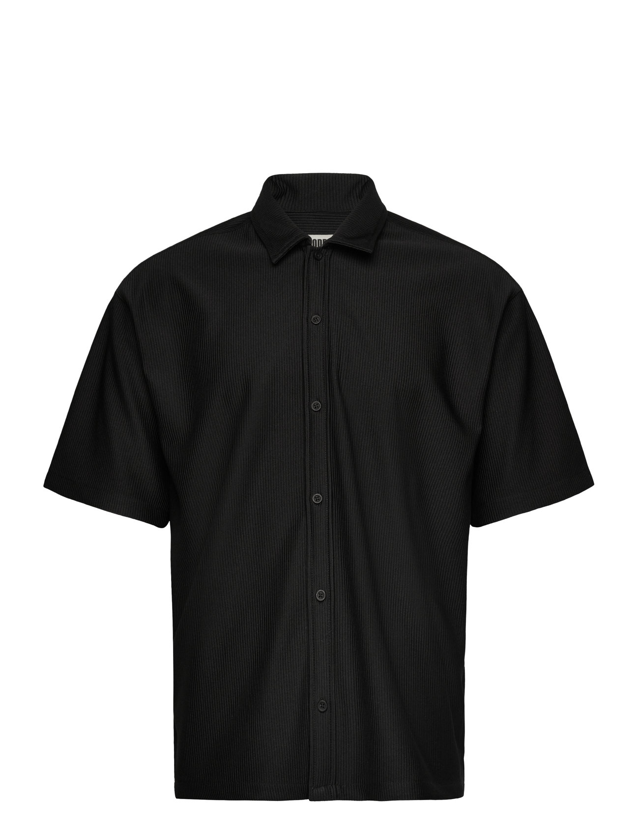 Woodbird Wbbanks Plisse Shirt Svart