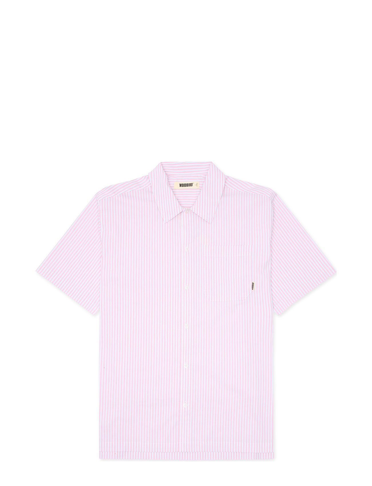 WOODBIRD Wbbanks Stripe Shirt Pink - L - Herren