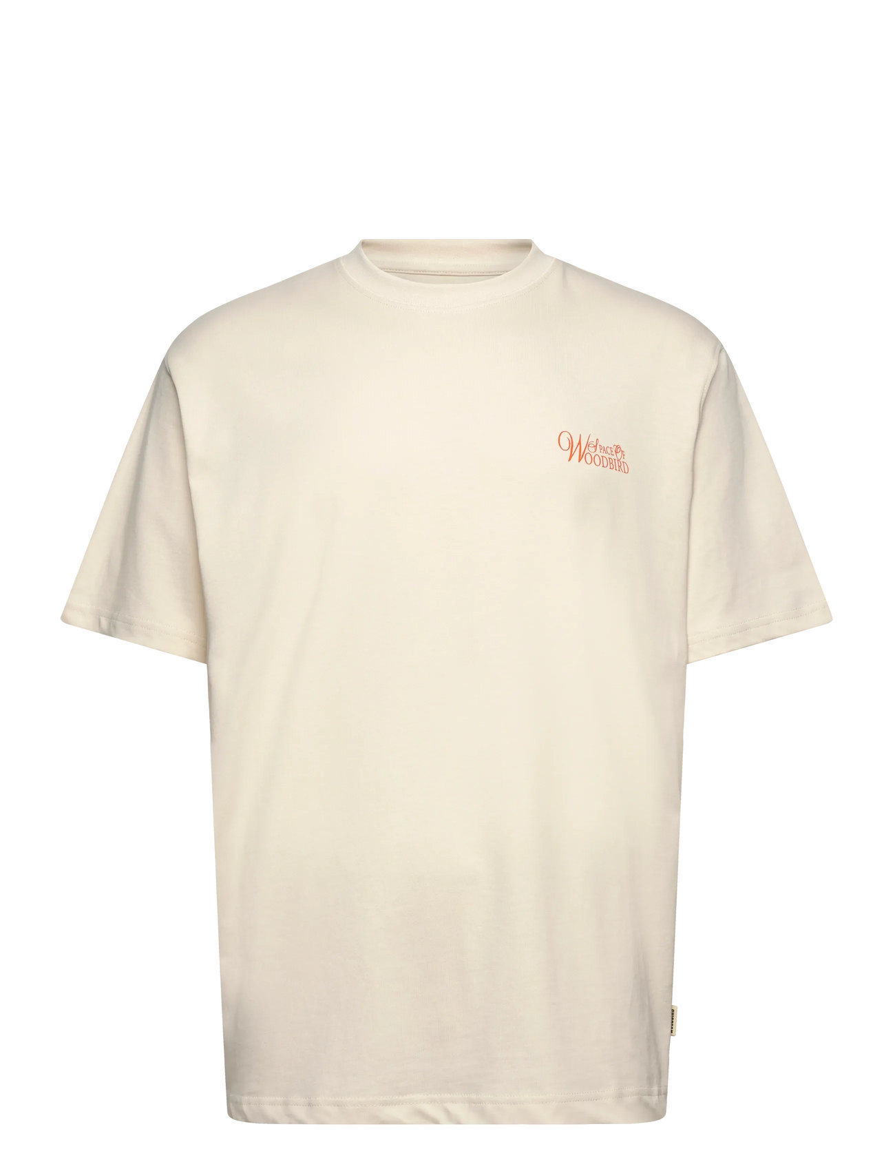 WOODBIRD Wbbaine Flower Tee Cream - XS - Herren