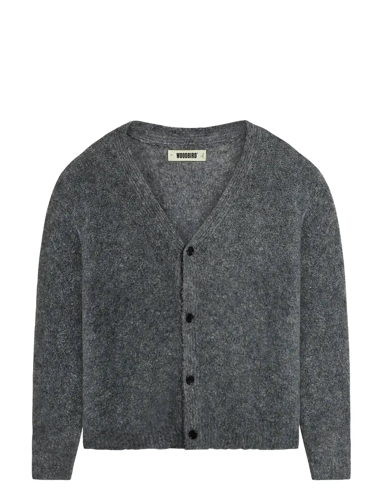 WOODBIRD Wbkoon Loop Cardigan Grau - S - Herren
