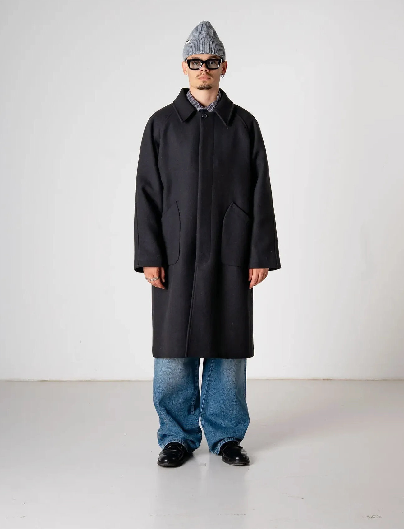 Woodbird Wbbergt Wool Coat, XS, Black, Frakker > Uldfrakker, Herre