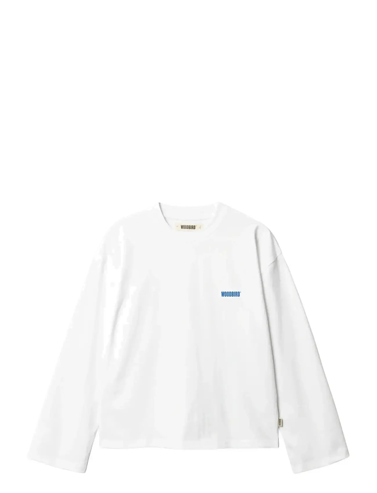 Woodbird Wbjoul L/S Wb Tee, L, White, T-Shirts & Toppe > Langærmede, Dame