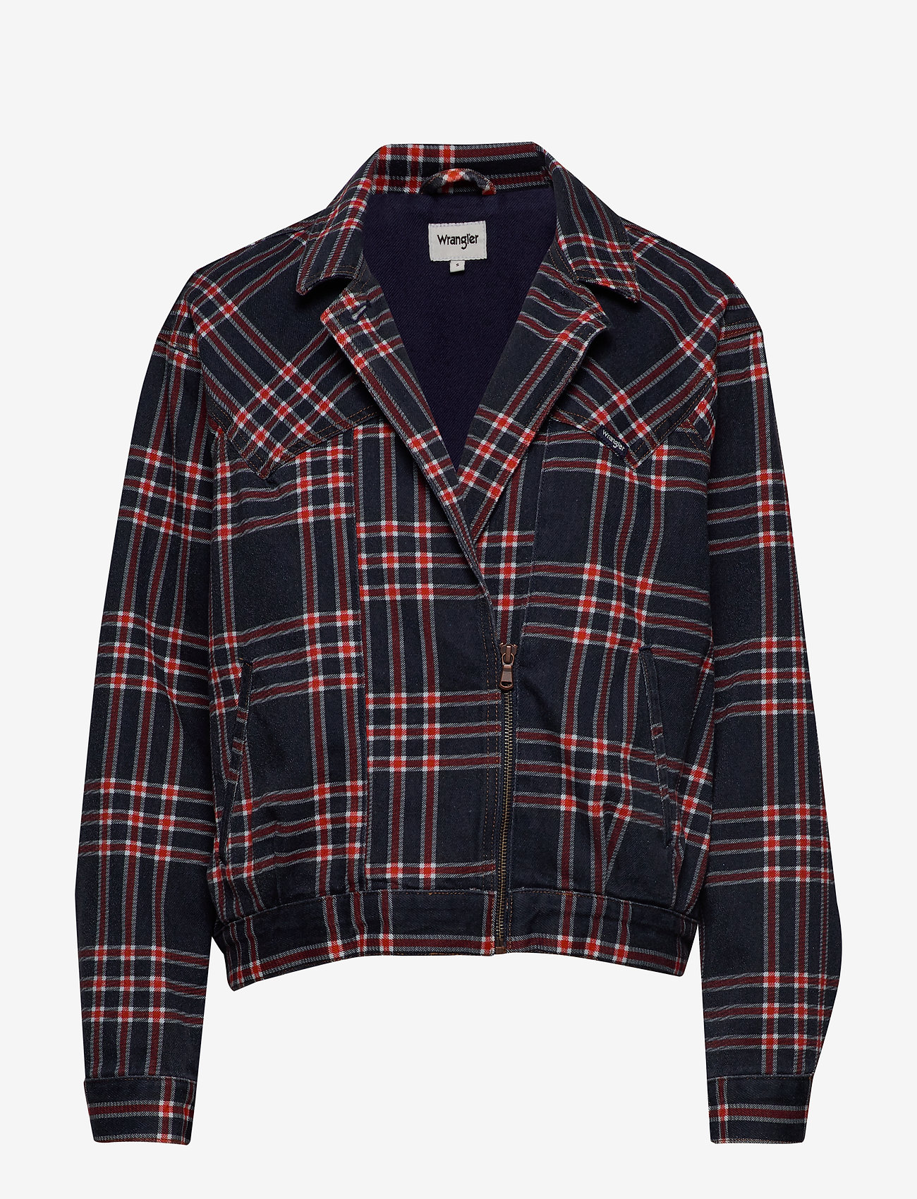 wrangler check jacket