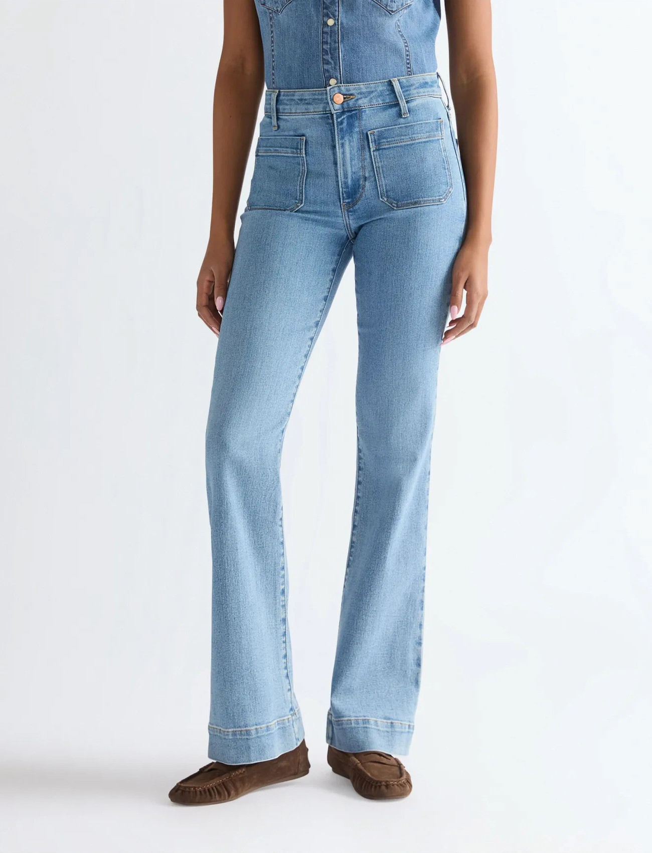 Wrangler Flare, 29 x 32, Blue, Jeans > Flares, Dame