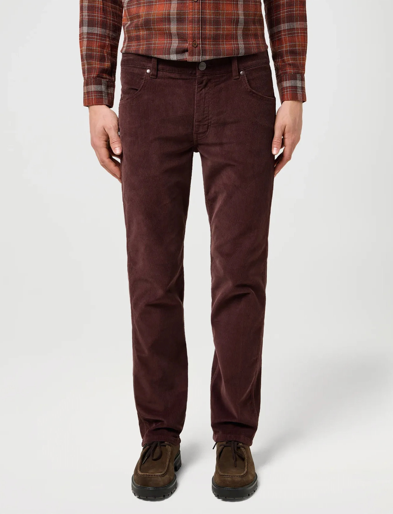 Wrangler Greensboro, 33 x 32, Brown, Jeans - Slim, Herre
