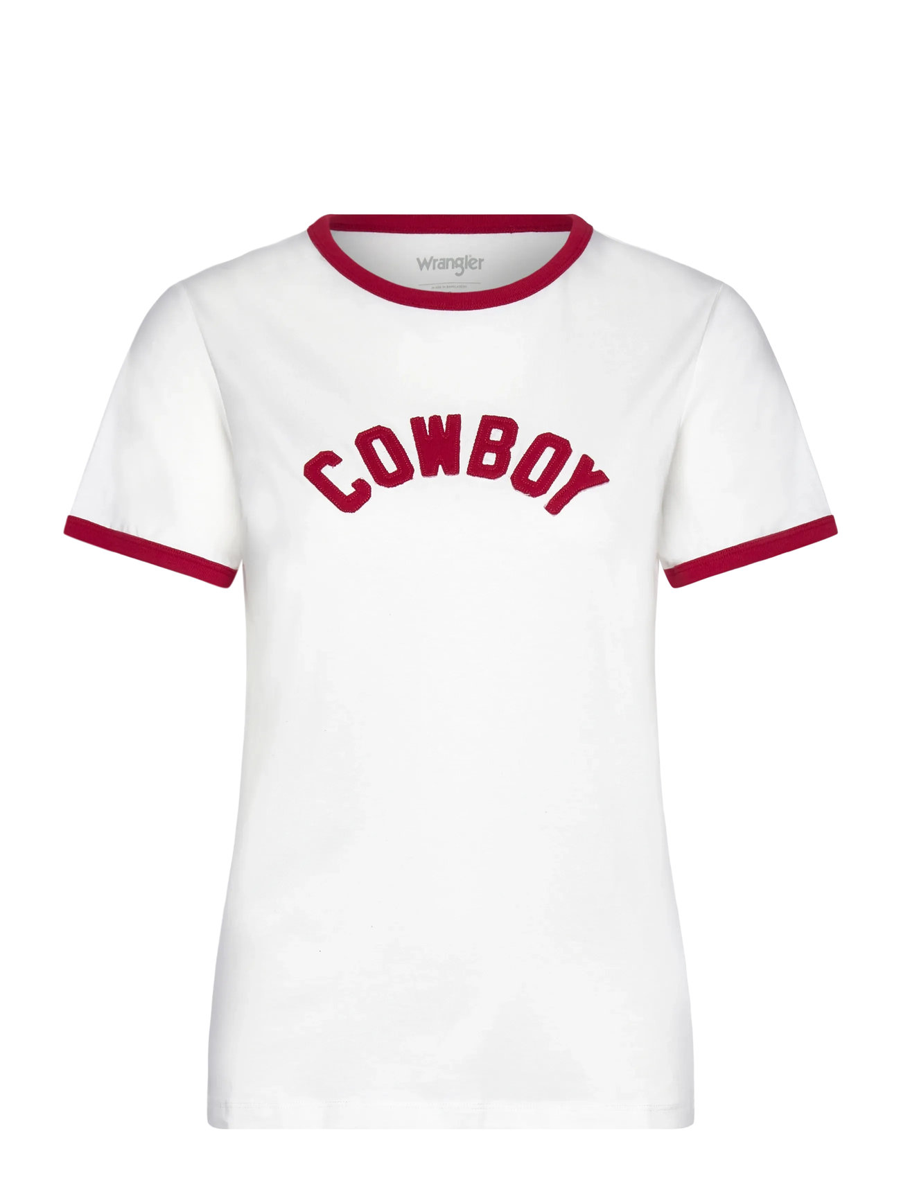 WRANGLER Ringer Tee Weiß - XS - Damen