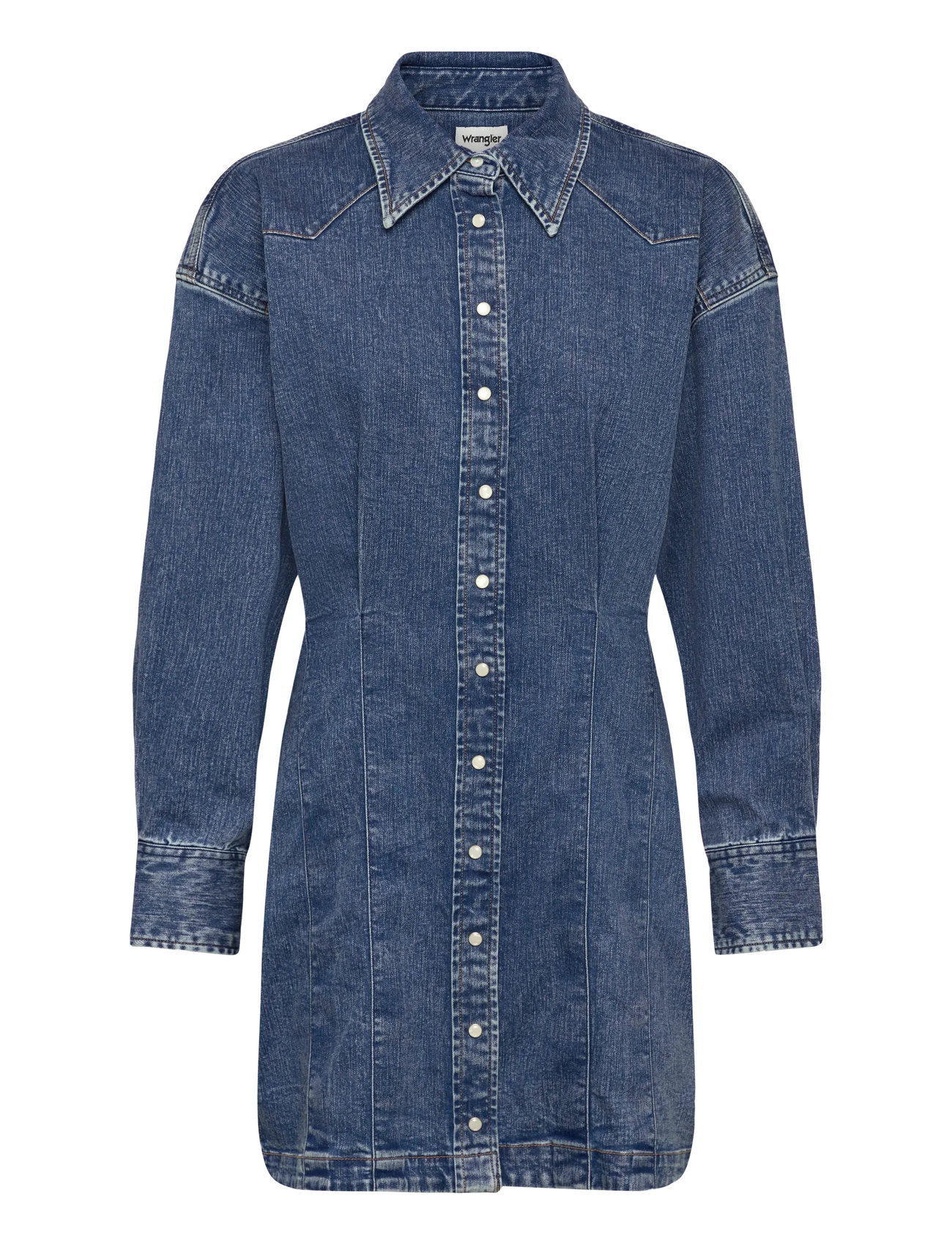 WRANGLER Darted Rock Kleid Blau - S - Damen