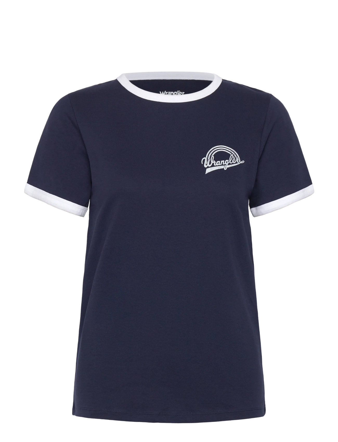WRANGLER Ringer Tee Navy - XS - Damen