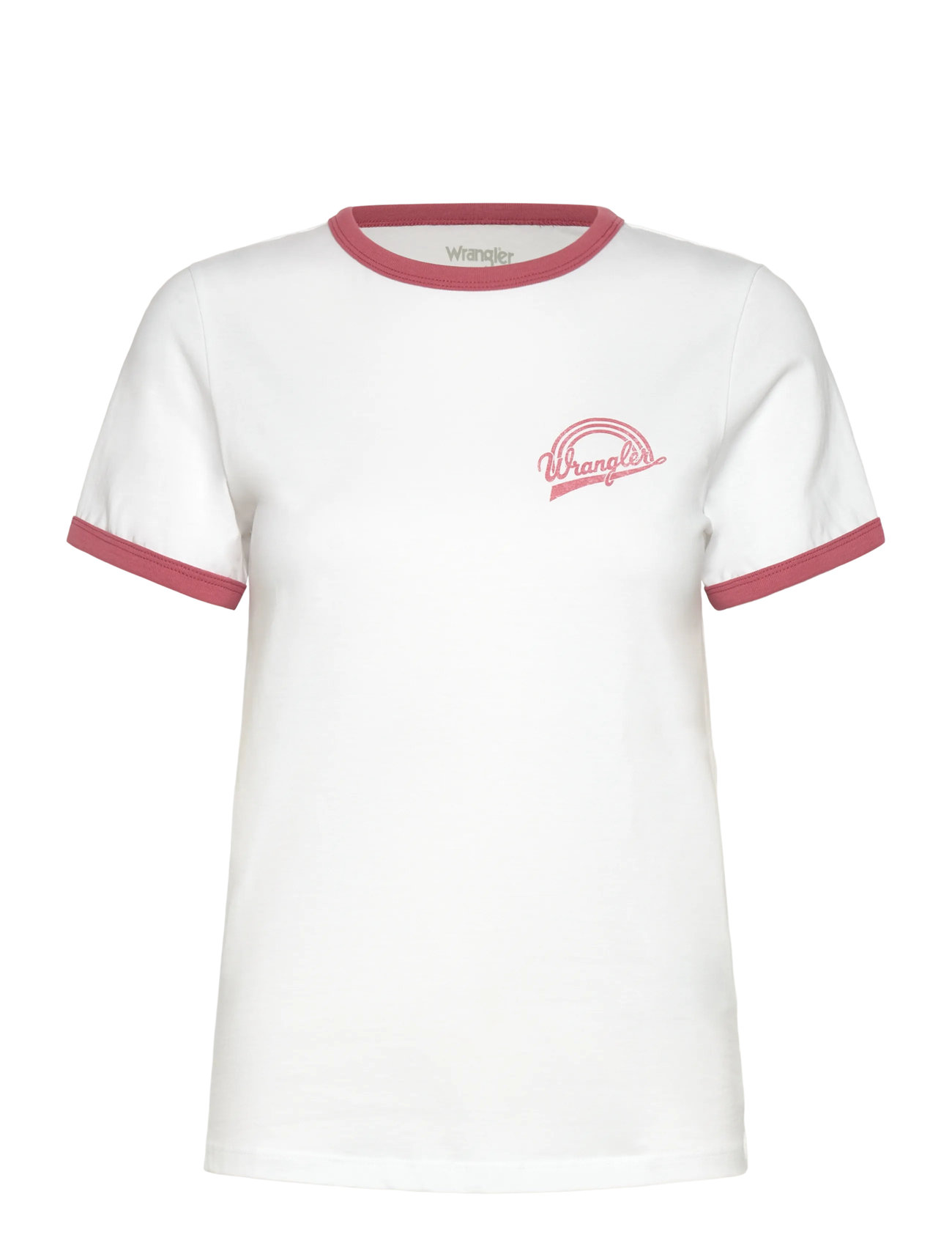 WRANGLER Ringer Tee Weiß - S - Damen
