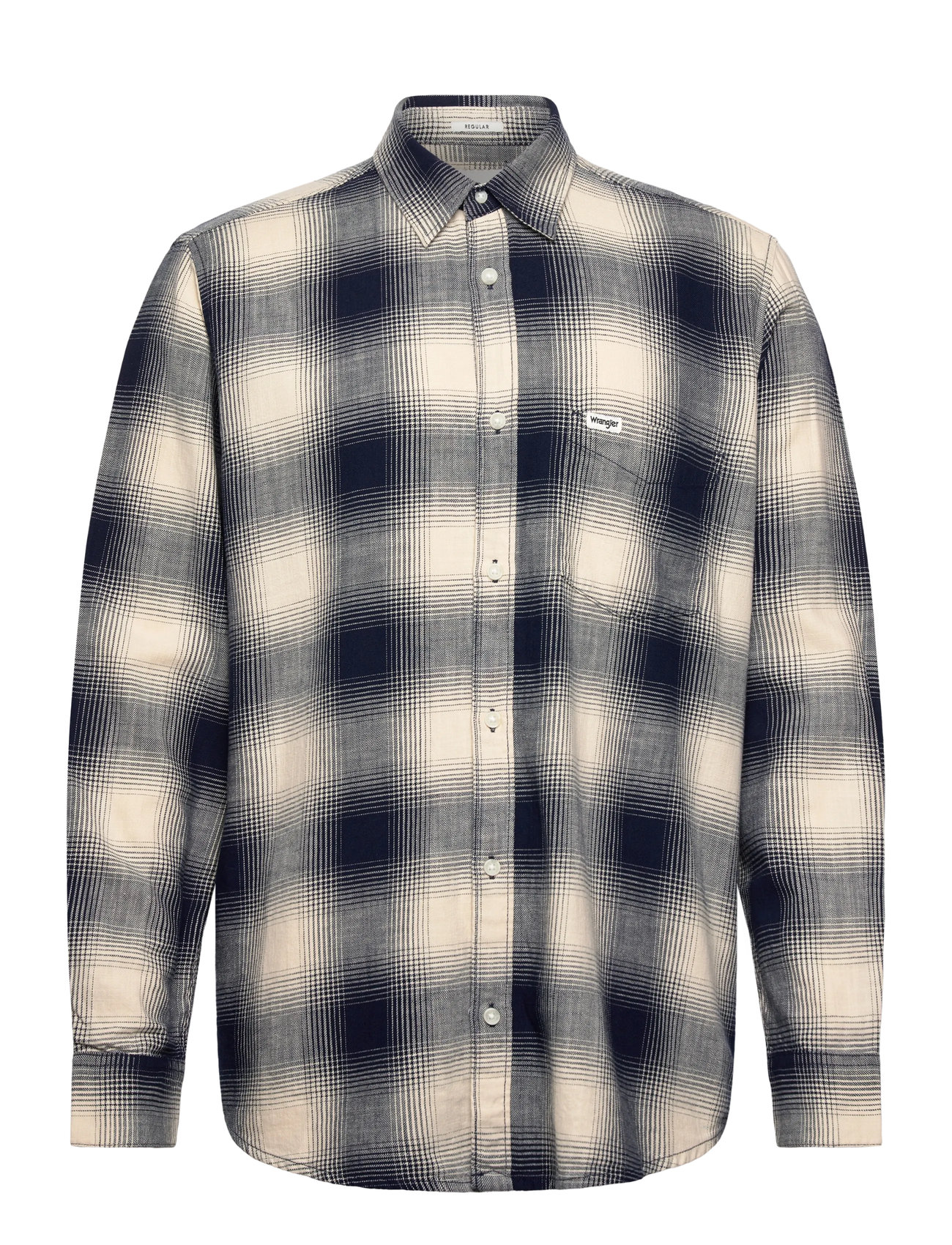 WRANGLER 1 Pkt Indigo Shirt Cream - M - Herren