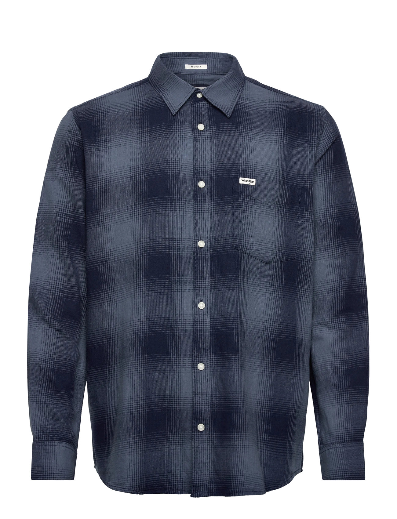 WRANGLER 1 Pkt Indigo Shirt Navy - M - Herren
