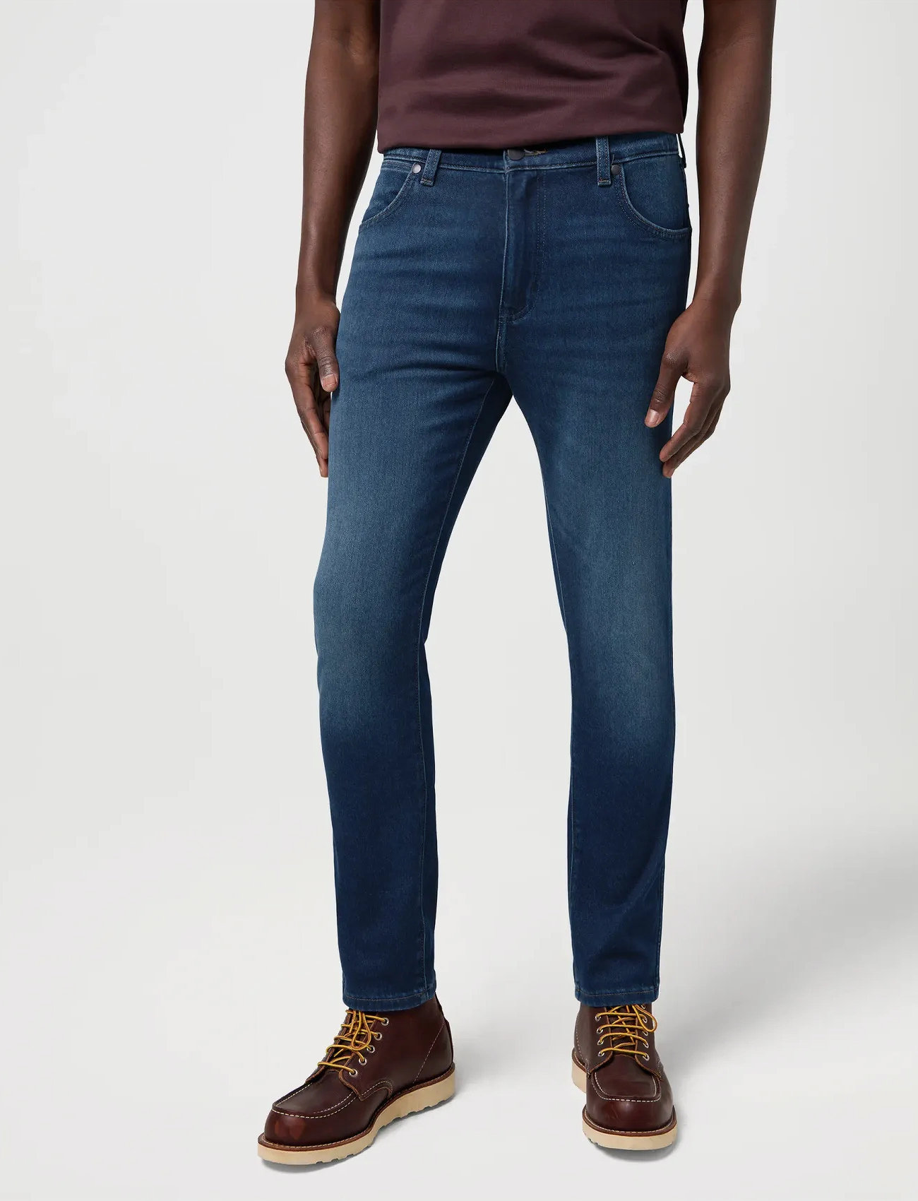 Wrangler Larston, 33 x 32, Blue, Jeans > Skinny, Herre