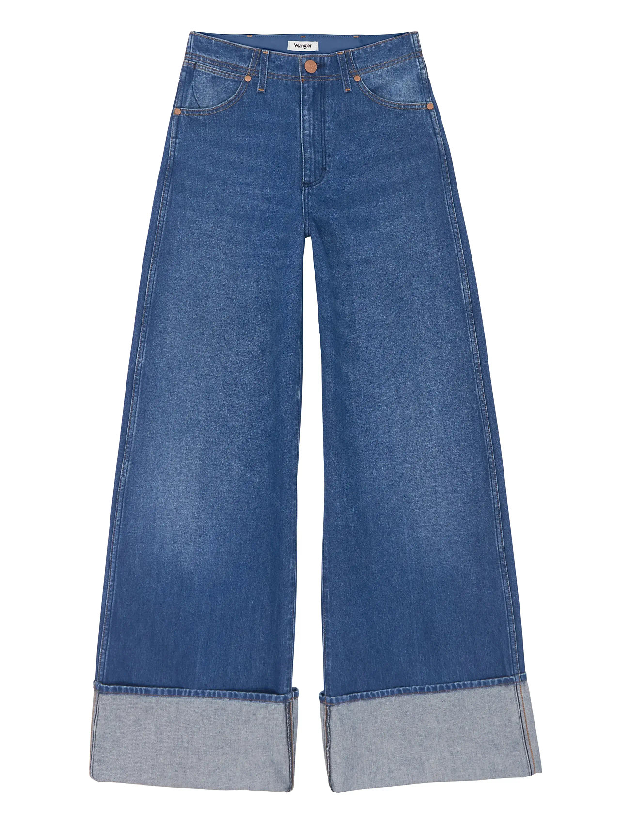 WRANGLER Cuffed Hose Blau - 30x30 - Damen