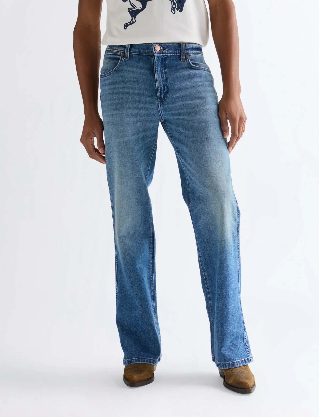 Wrangler Loose Boot, 31 x 30, Blue, Jeans > Afslappede, Herre