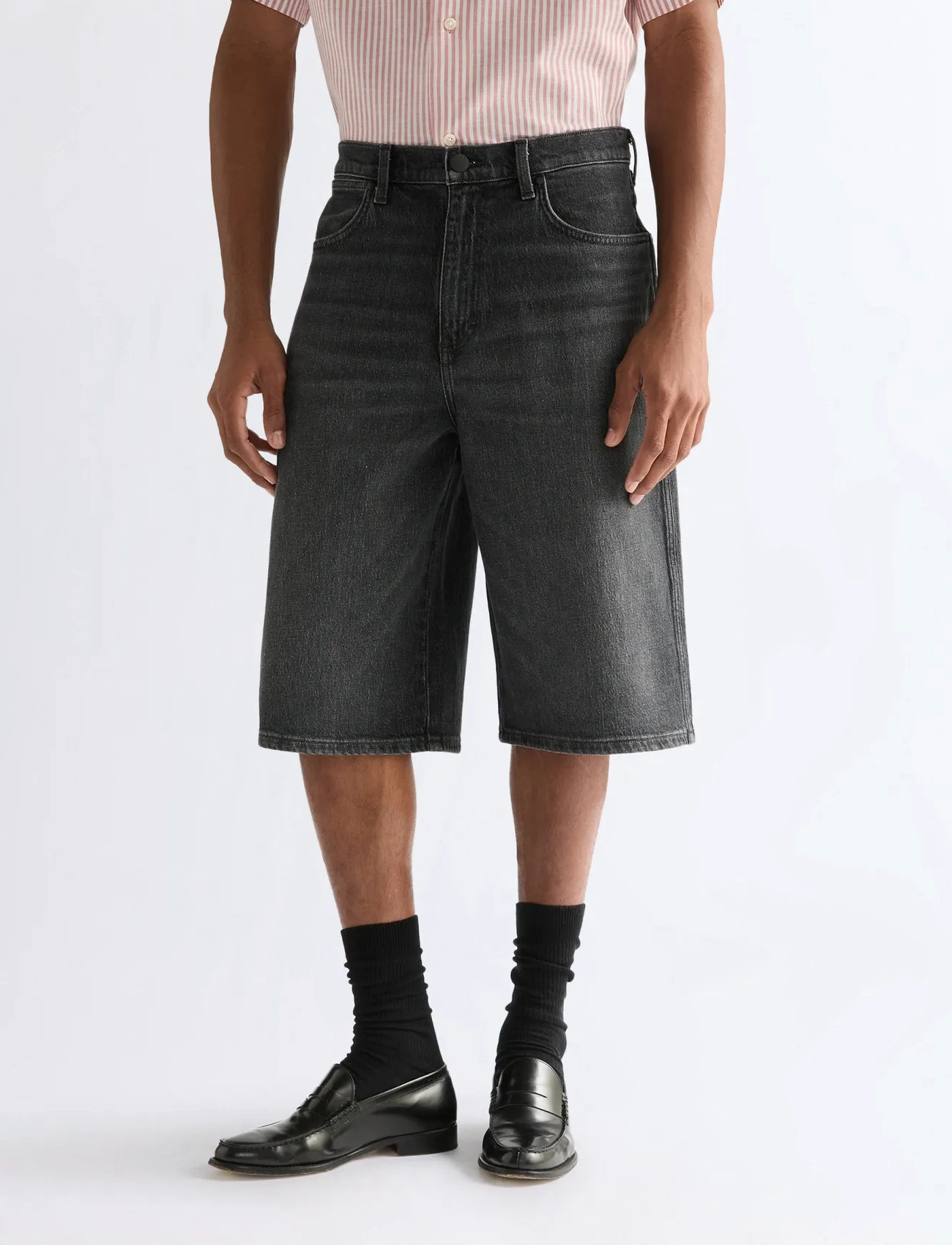Wrangler Jort Shorts, 38 x 00, Black, Shorts > Denim Shorts, Herre