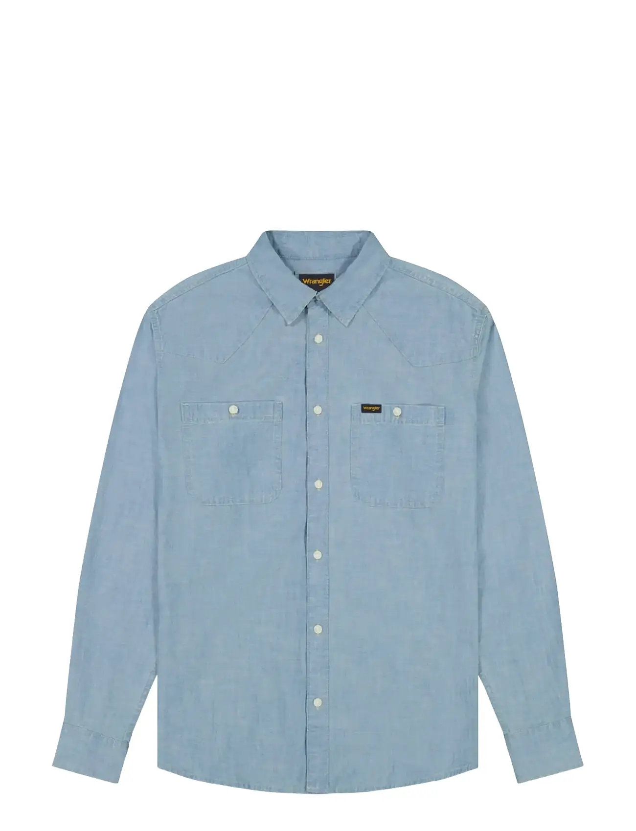 WRANGLER Chambray Shirt Blau - Sx00 - Herren