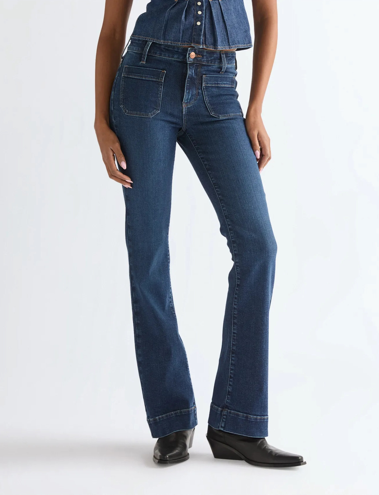 Wrangler Flare, 26 x 32, Blue, Jeans > Flares, Dame