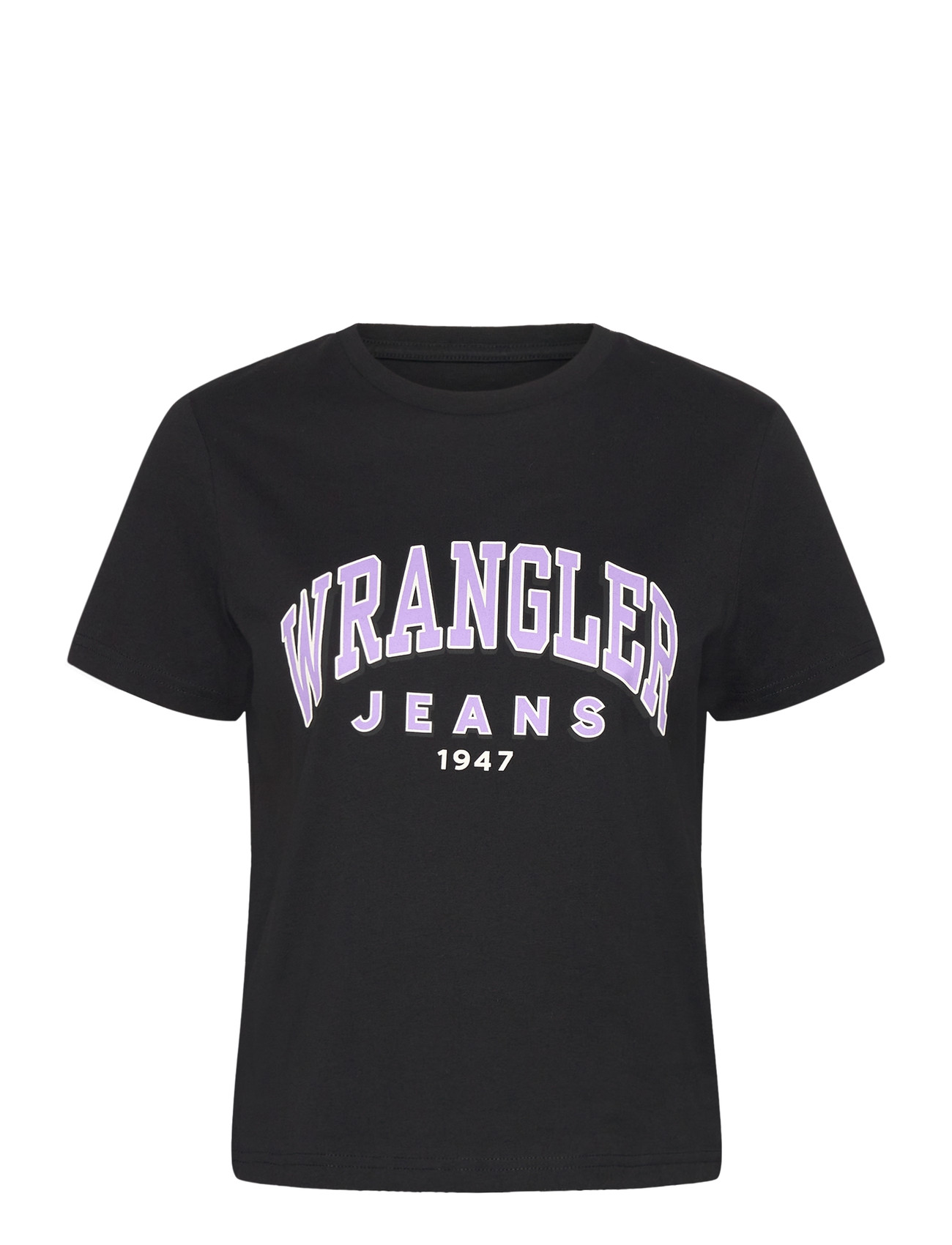 WRANGLER Rund Tee Schwarz - S - Damen