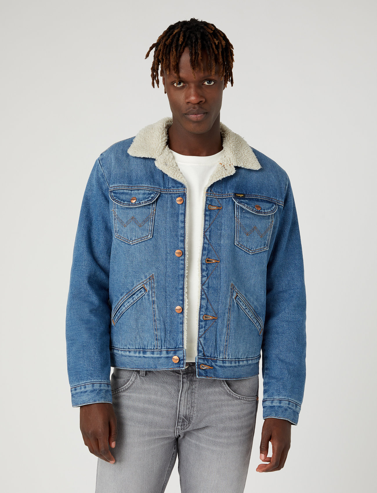 Wrangler 124wj Sherpa  €. Buy Denim Jackets from Wrangler online at  . Fast delivery and easy returns