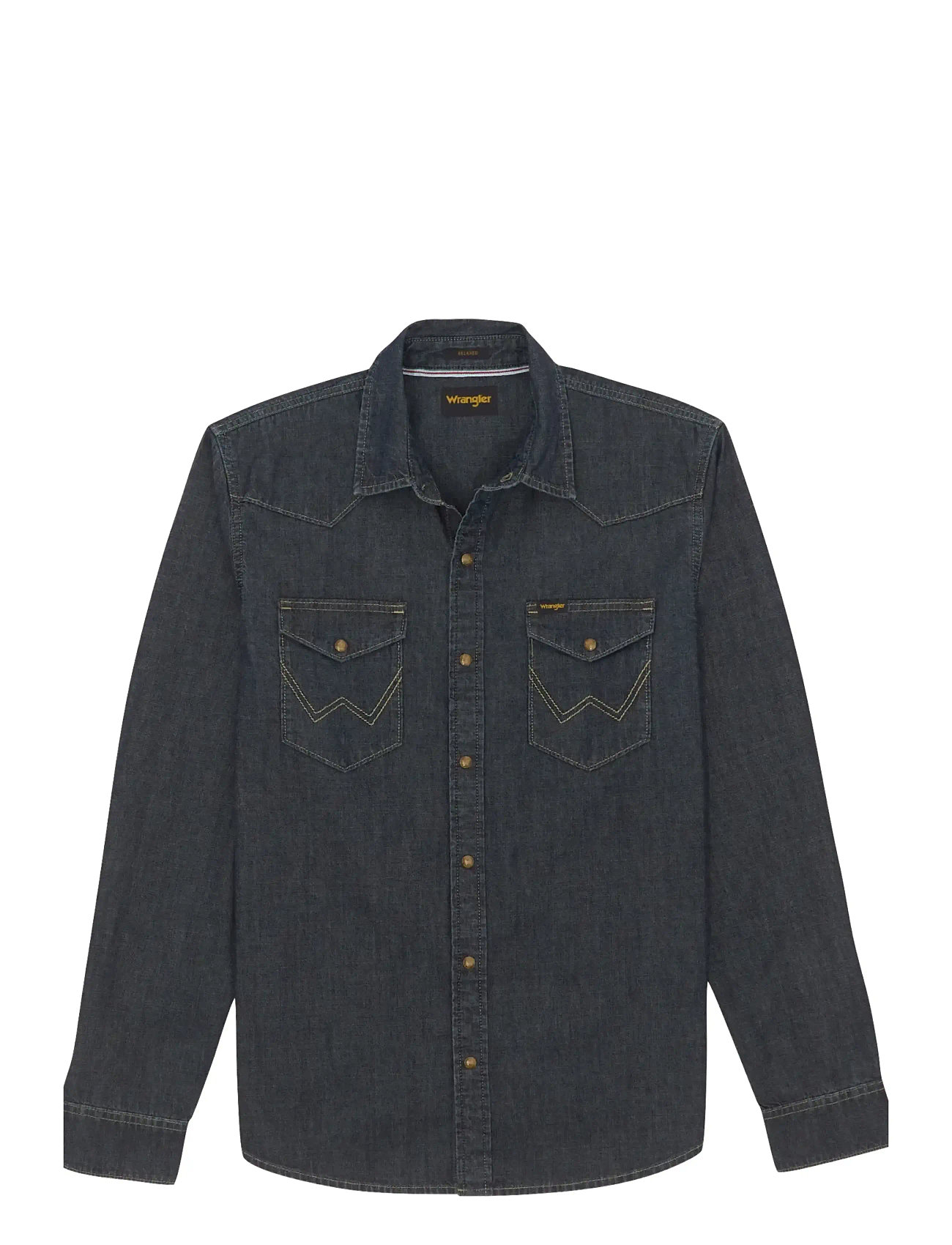 WRANGLER Western Shirt Navy - Sx00 - Herren
