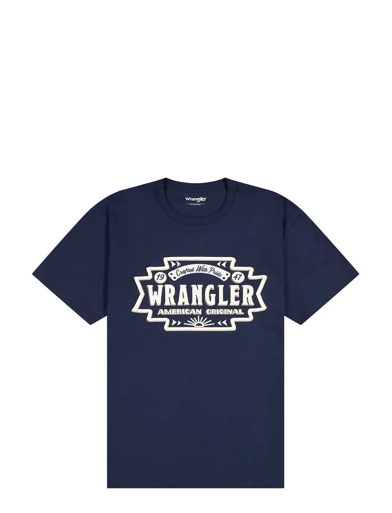 WRANGLER Americana Tee Navy - Lx00 - Herren
