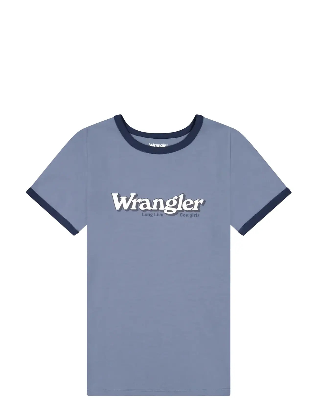 WRANGLER Ringer Tee Blau - XLx00 - Damen