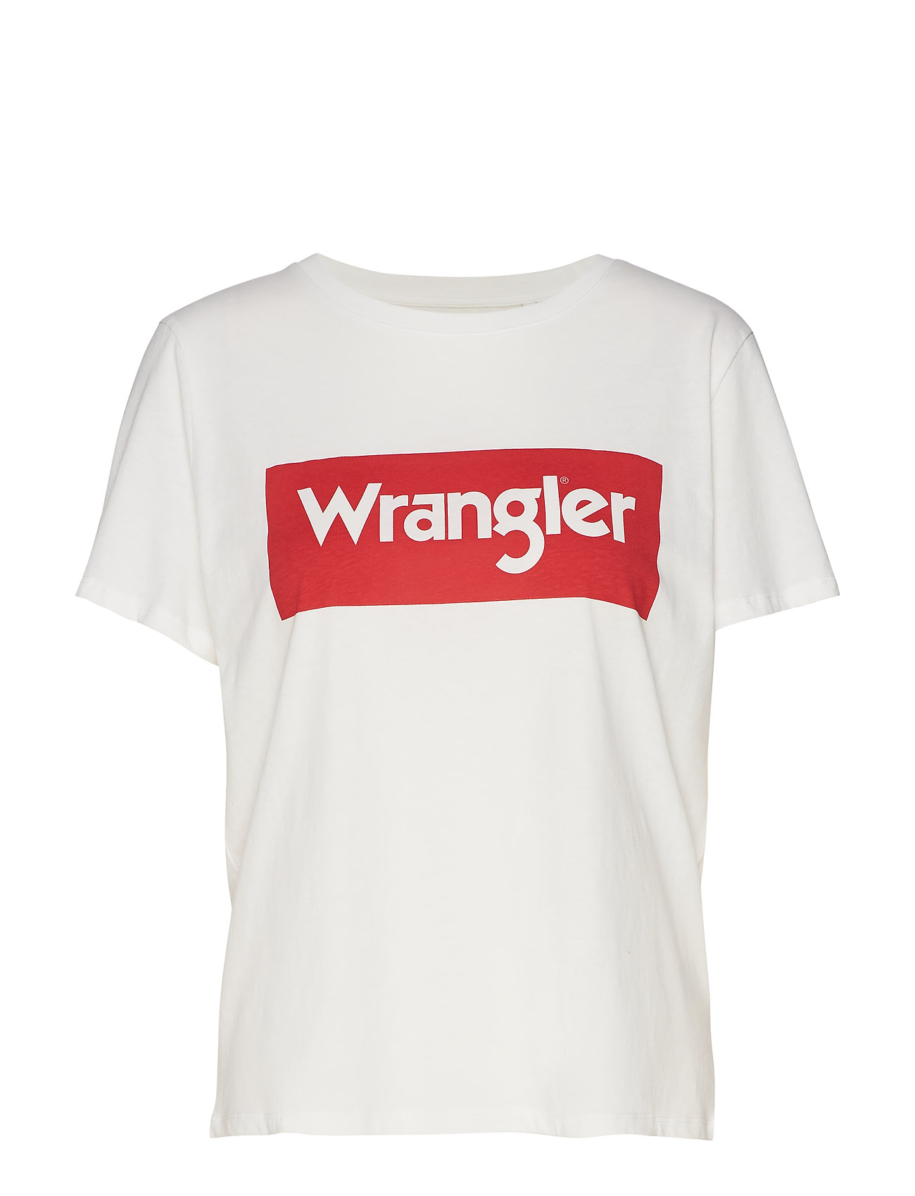 Box Logo Tee T-shirts & Tops Short-sleeved Valkoinen Wrangler