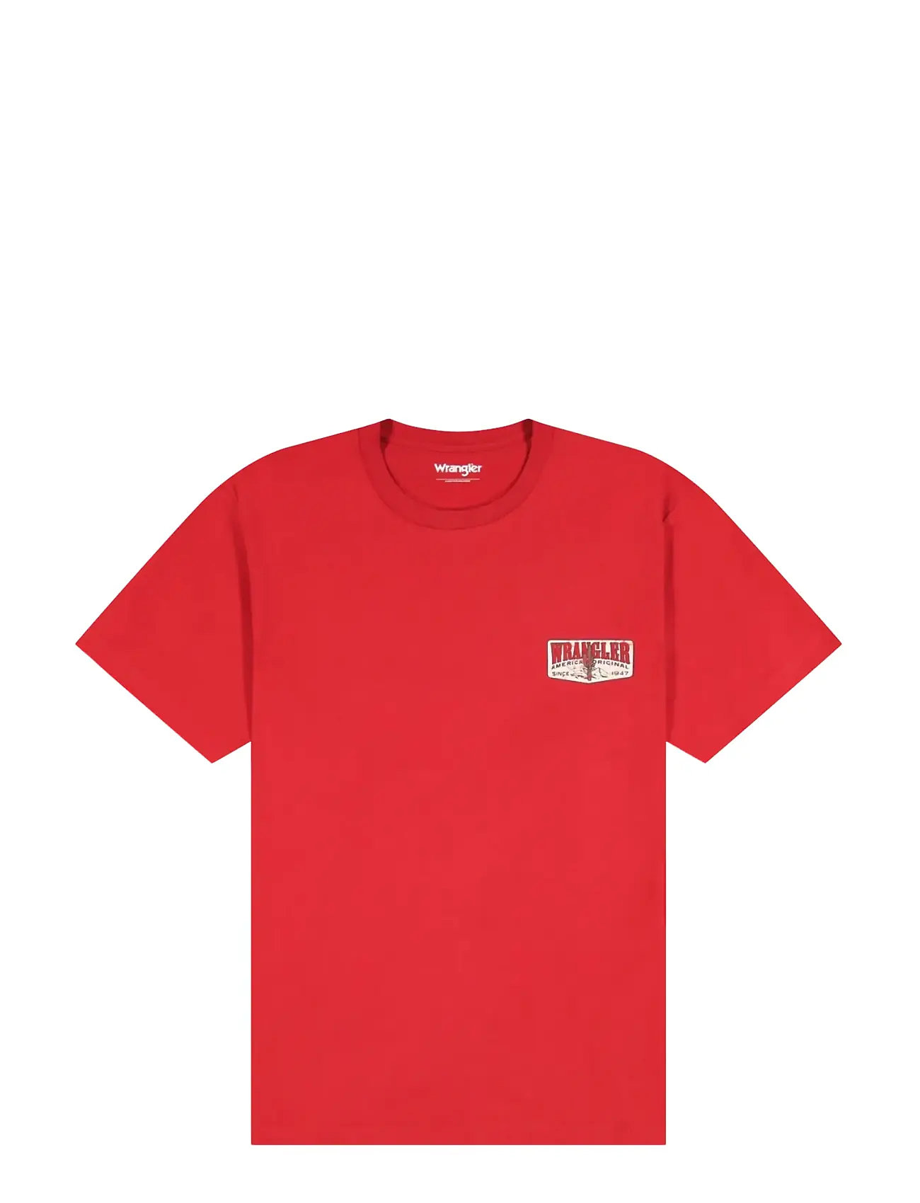 WRANGLER Klein Graphic Tee Rot - Lx00 - Herren