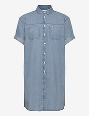 wrangler denim shirt dress