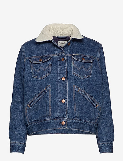 wrangler zipper denim jacket