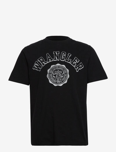 COLLEGIATE TEE - short-sleeved t-shirts - faded black