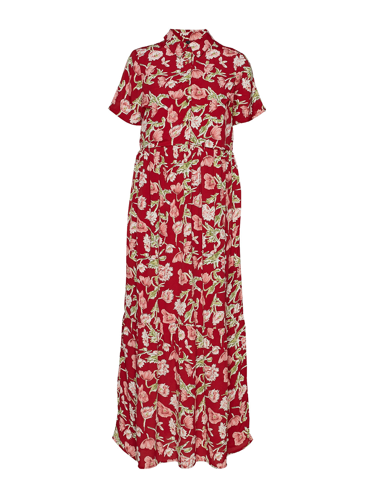 Yasreea Ss Dress Maxi Galajurk Rood Yas yas kopen in de aanbieding