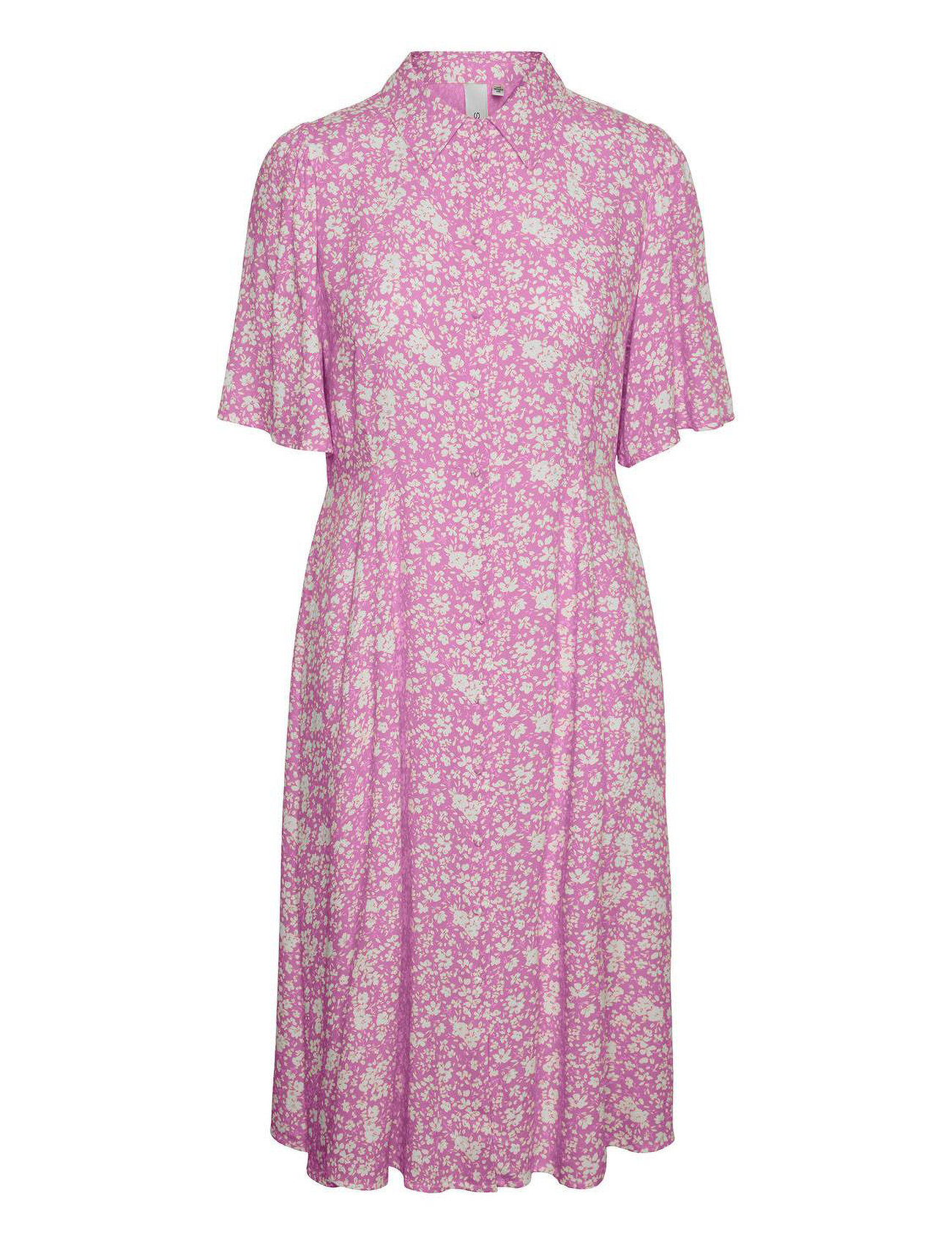 Yasstelli 2/4 Midi Shirt Dress S. Purple YAS