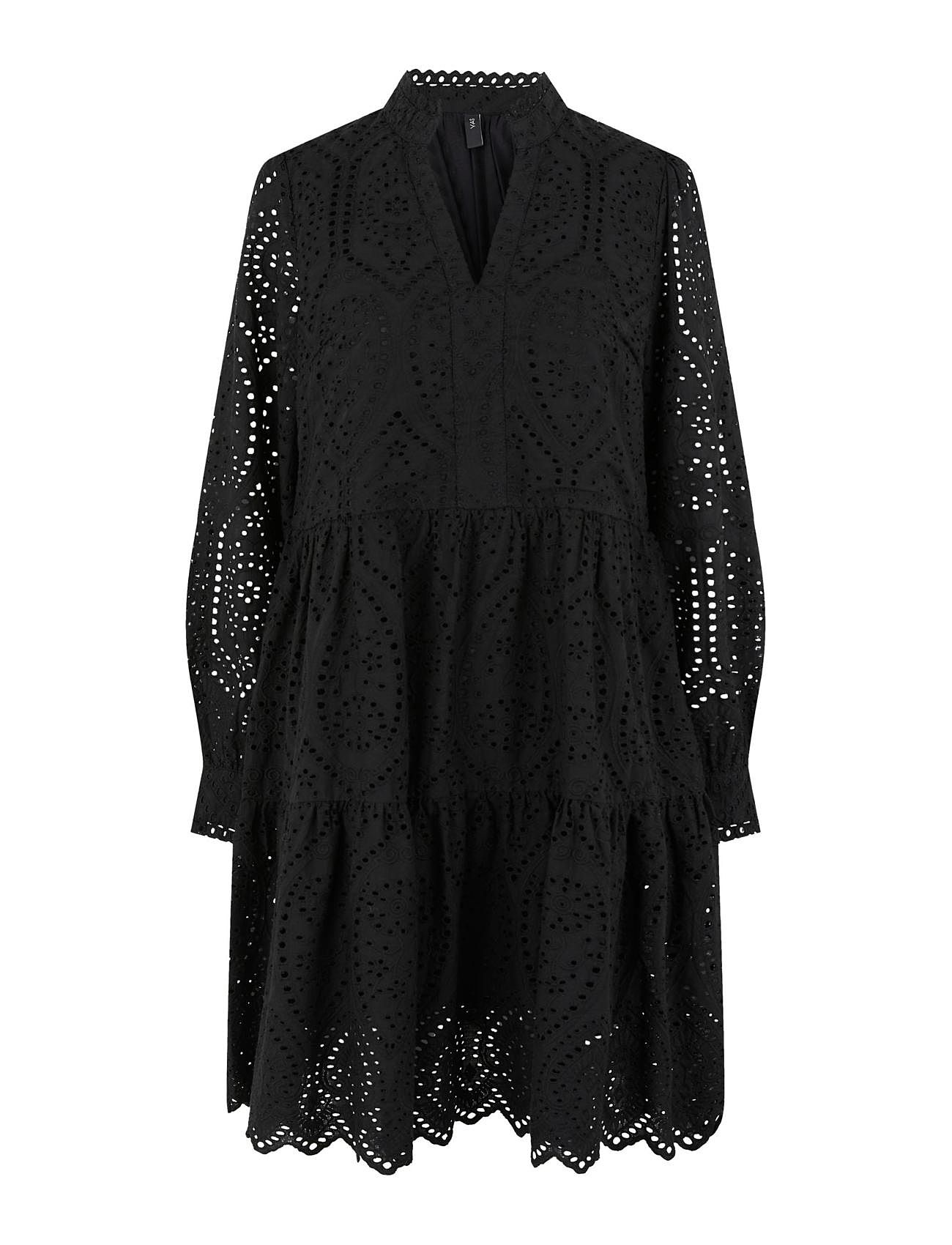 Holi Ls Dress Kort Kjole Black YAS