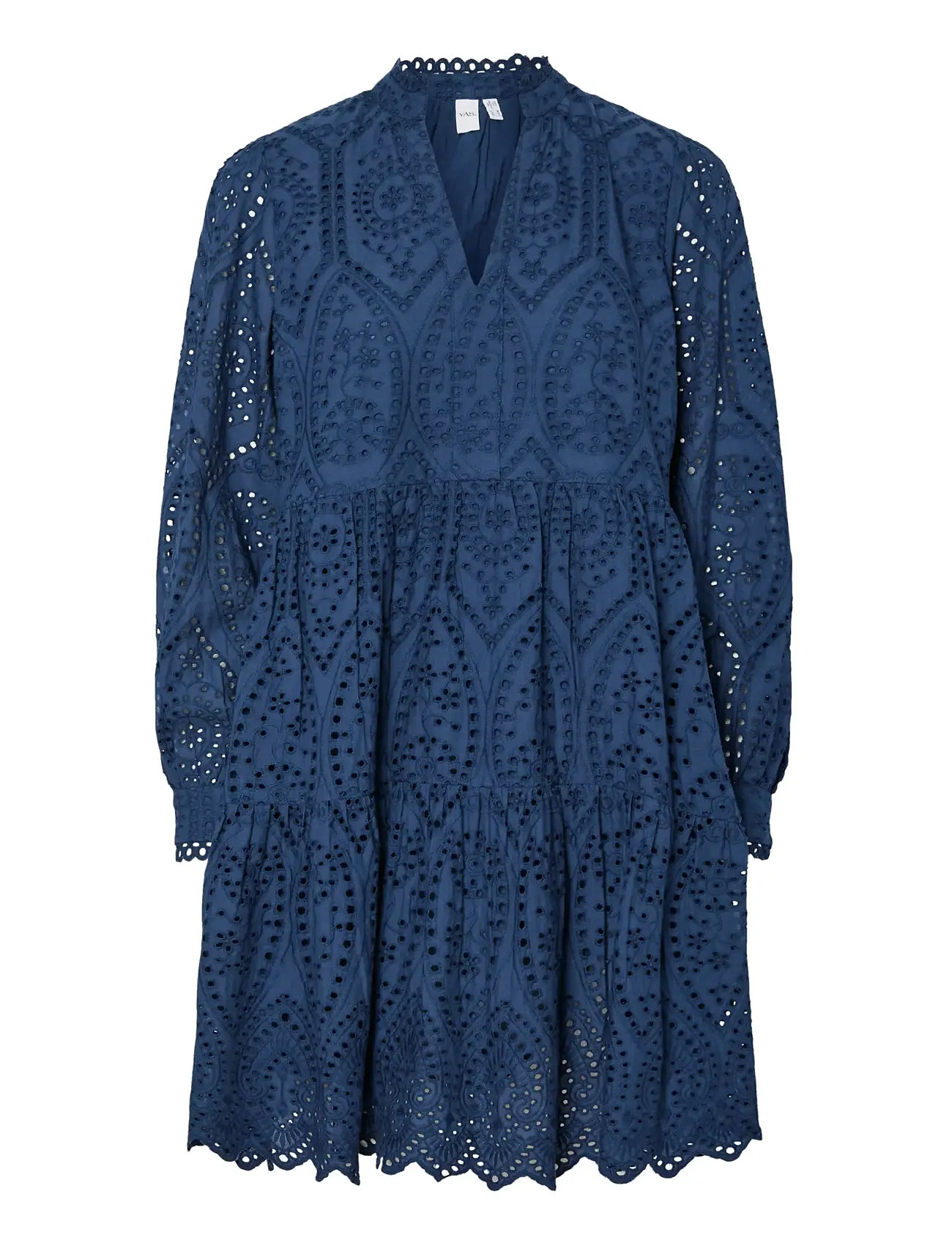 YAS Yasholi Ls Kleid S. Noos Blau - XS - Damen
