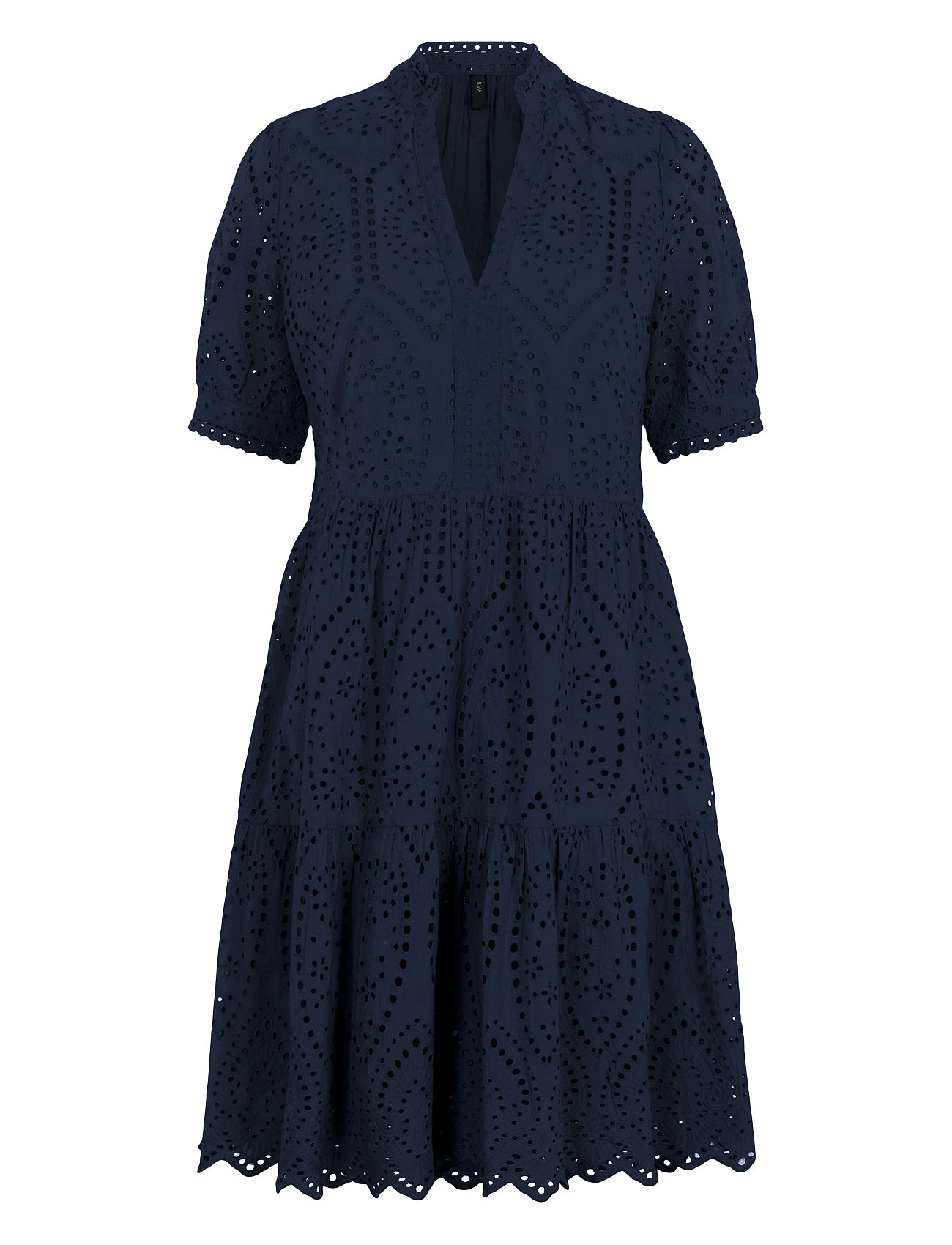 Yasholi Ss Dress S. Noos Kort Kjole Navy YAS