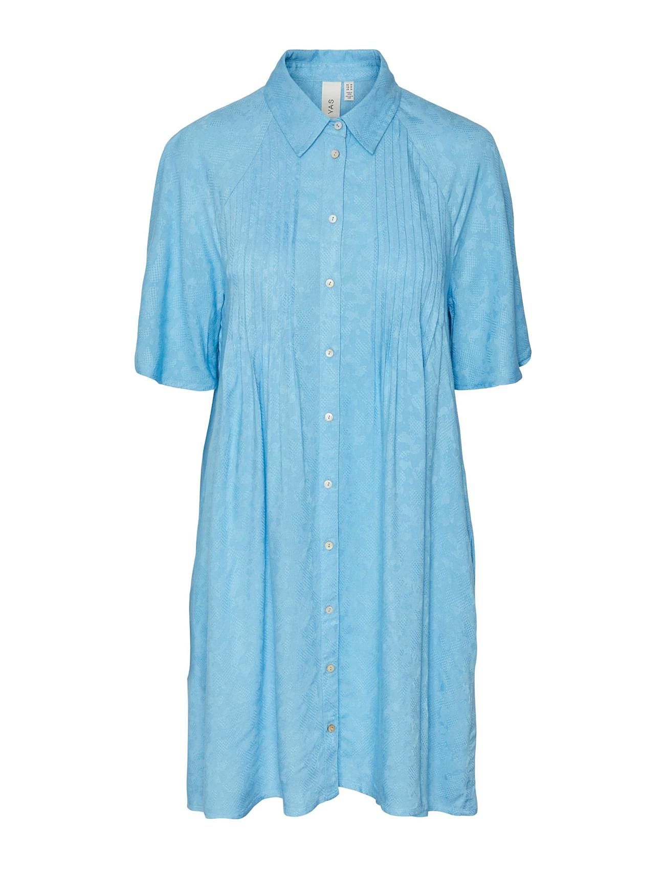 Yasfira 2/4 Shirt Dress S. Noos Kort Kjole Blue YAS