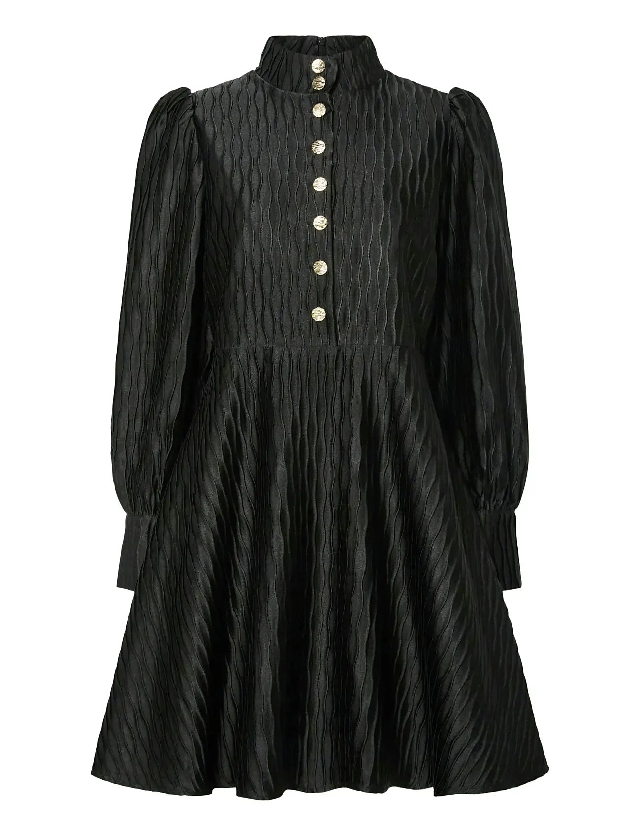 Yasripple Ls Dress - Show Kort Kjole Black YAS