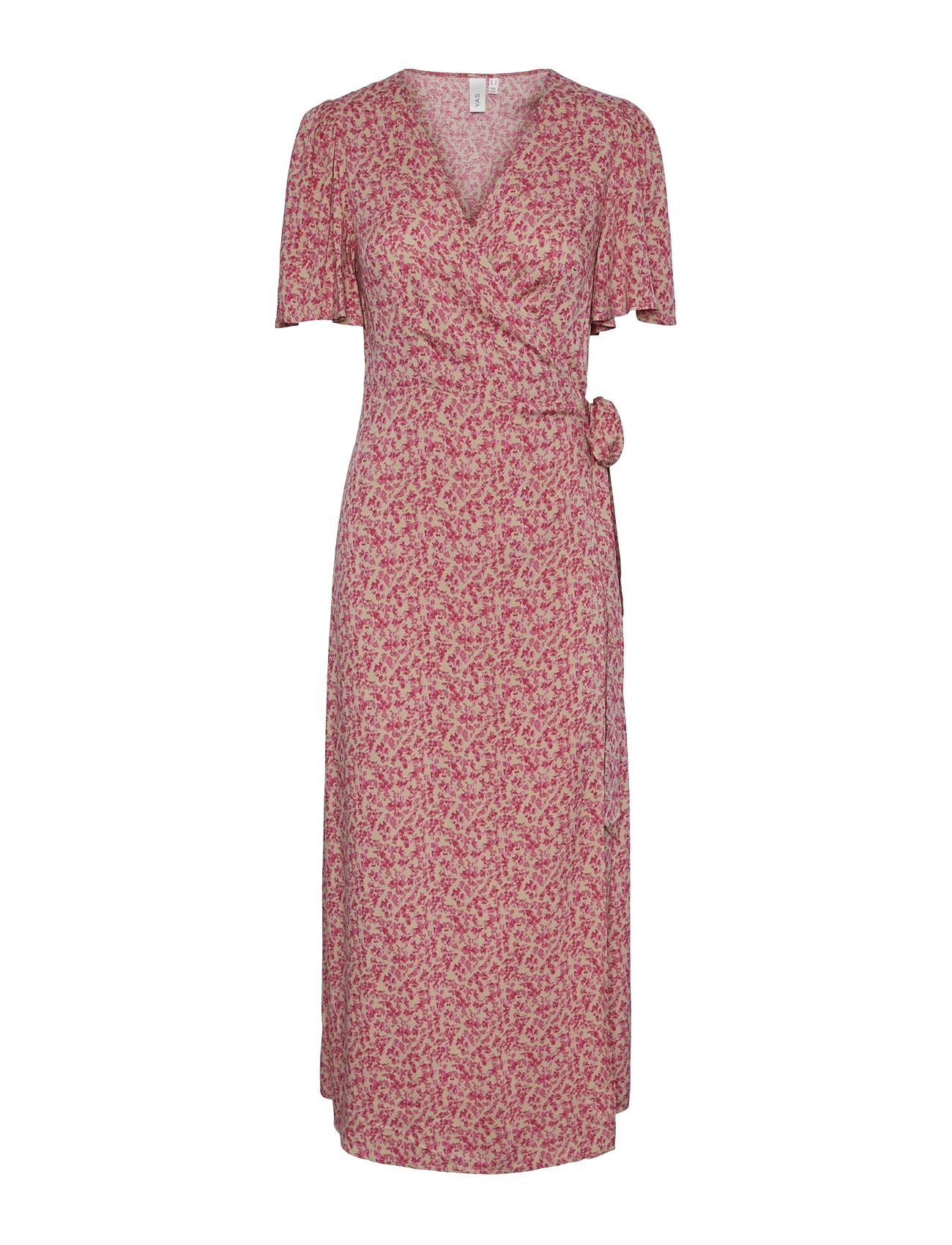 Yasalira Ss Long Wrap Dress S. Noos Pink YAS 138203