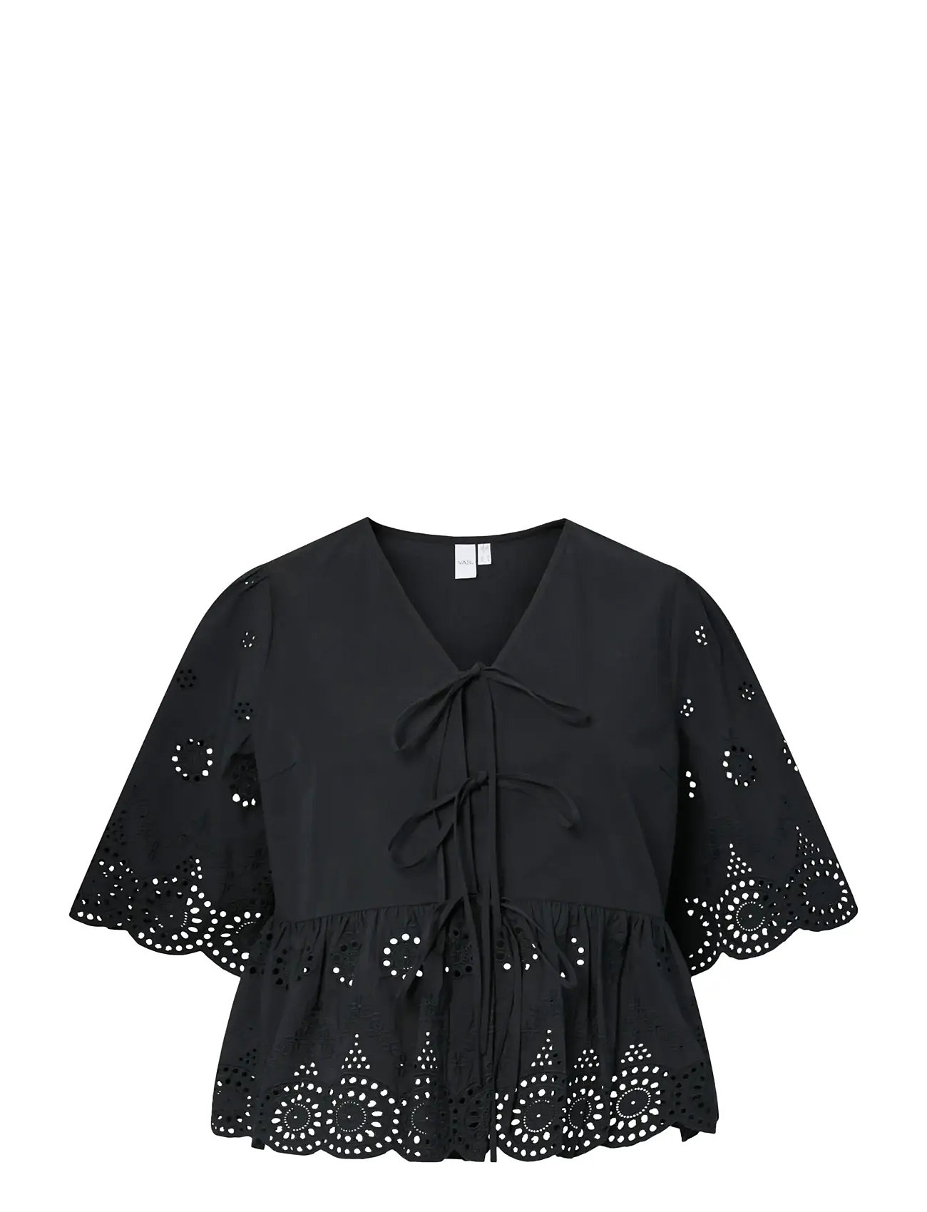 YAS Yascornelia 2/4 Tie Oberteil S. Noos Schwarz - 42 - Damen