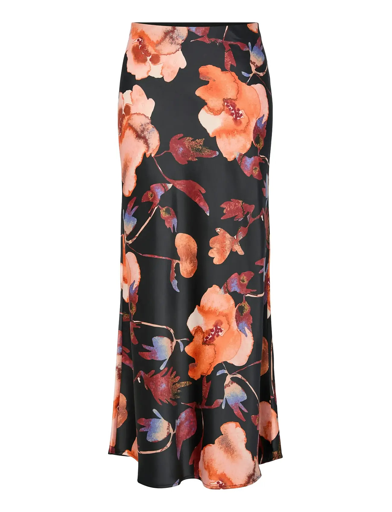YAS Yaspella Hw Maxi Skirt S. Noos, L, Multi/patterned, Nederdele > Knælange Og Midi, Dame