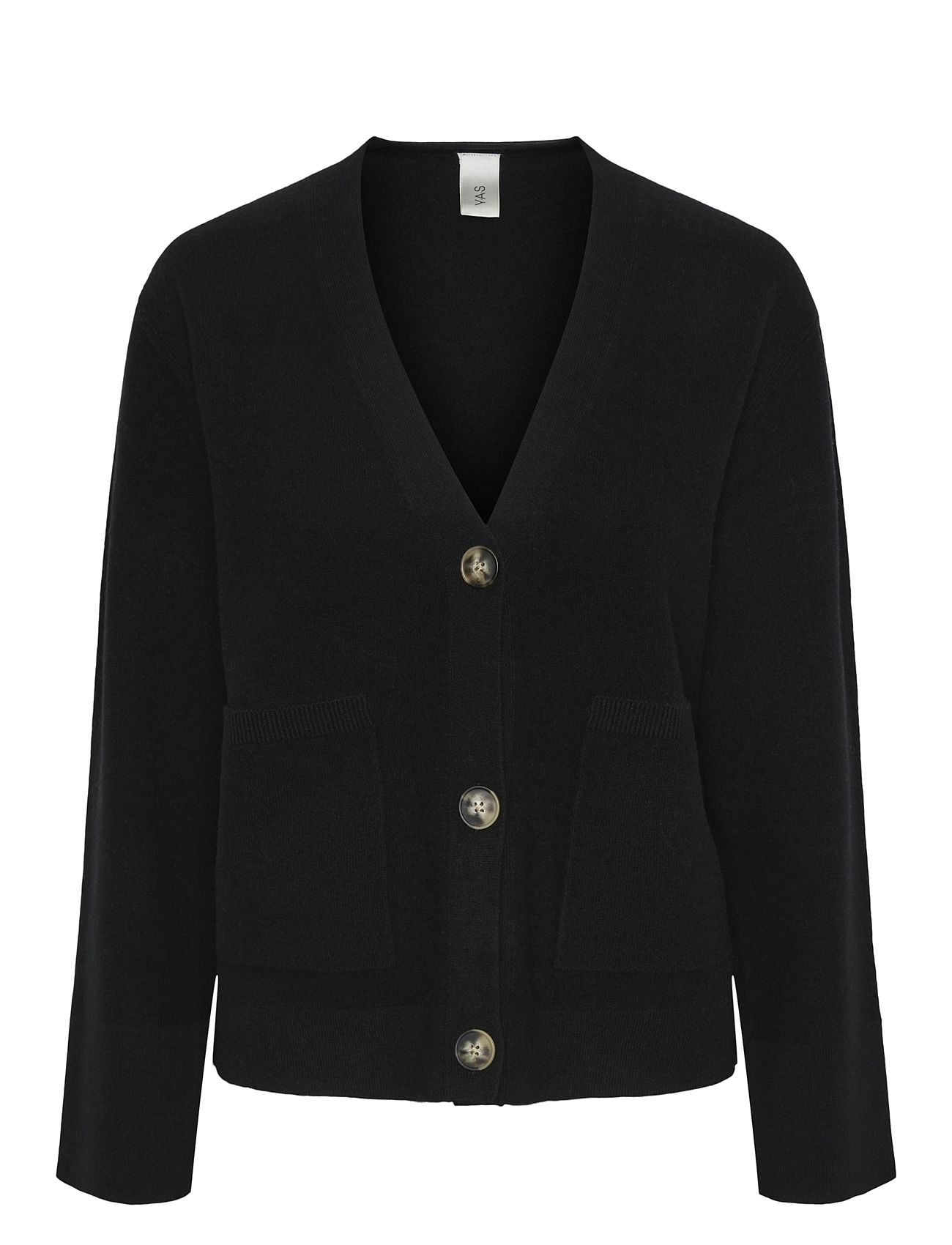 Yasemilie Ls Cardigan Knit S. Noos Black YAS
