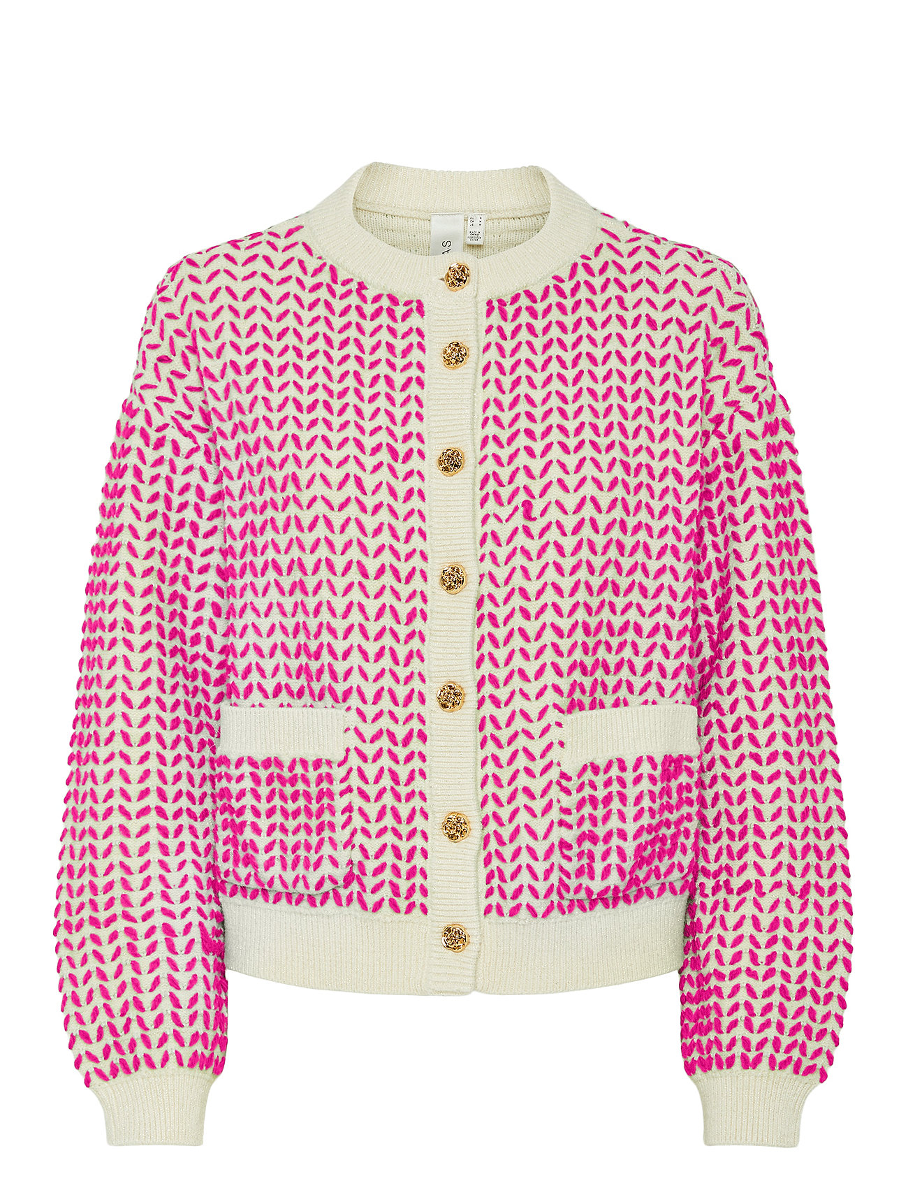 YAS Yasgea Ls Knit Cardigan Rosa